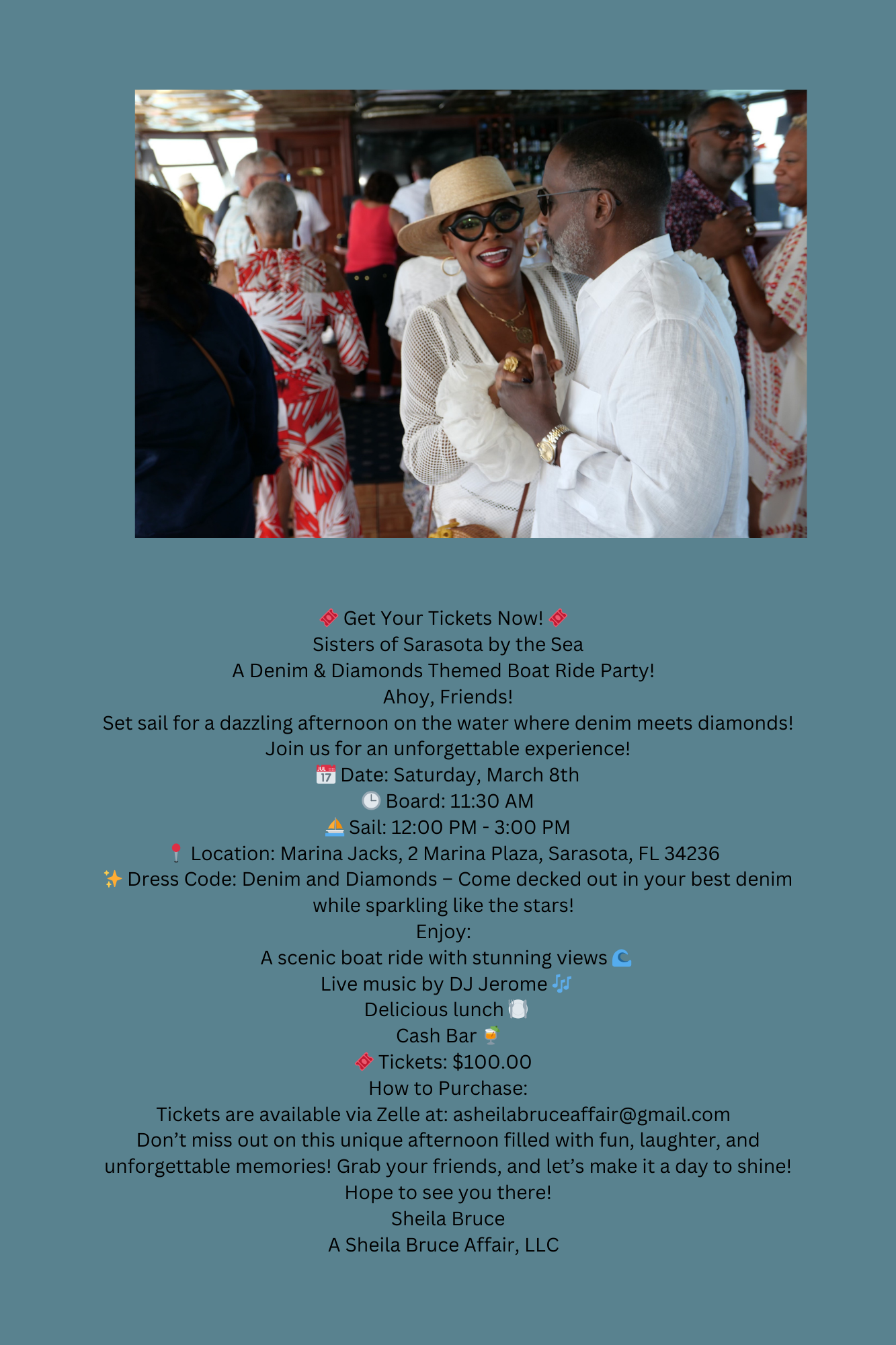 Denim & Diamonds Boat Ride Party